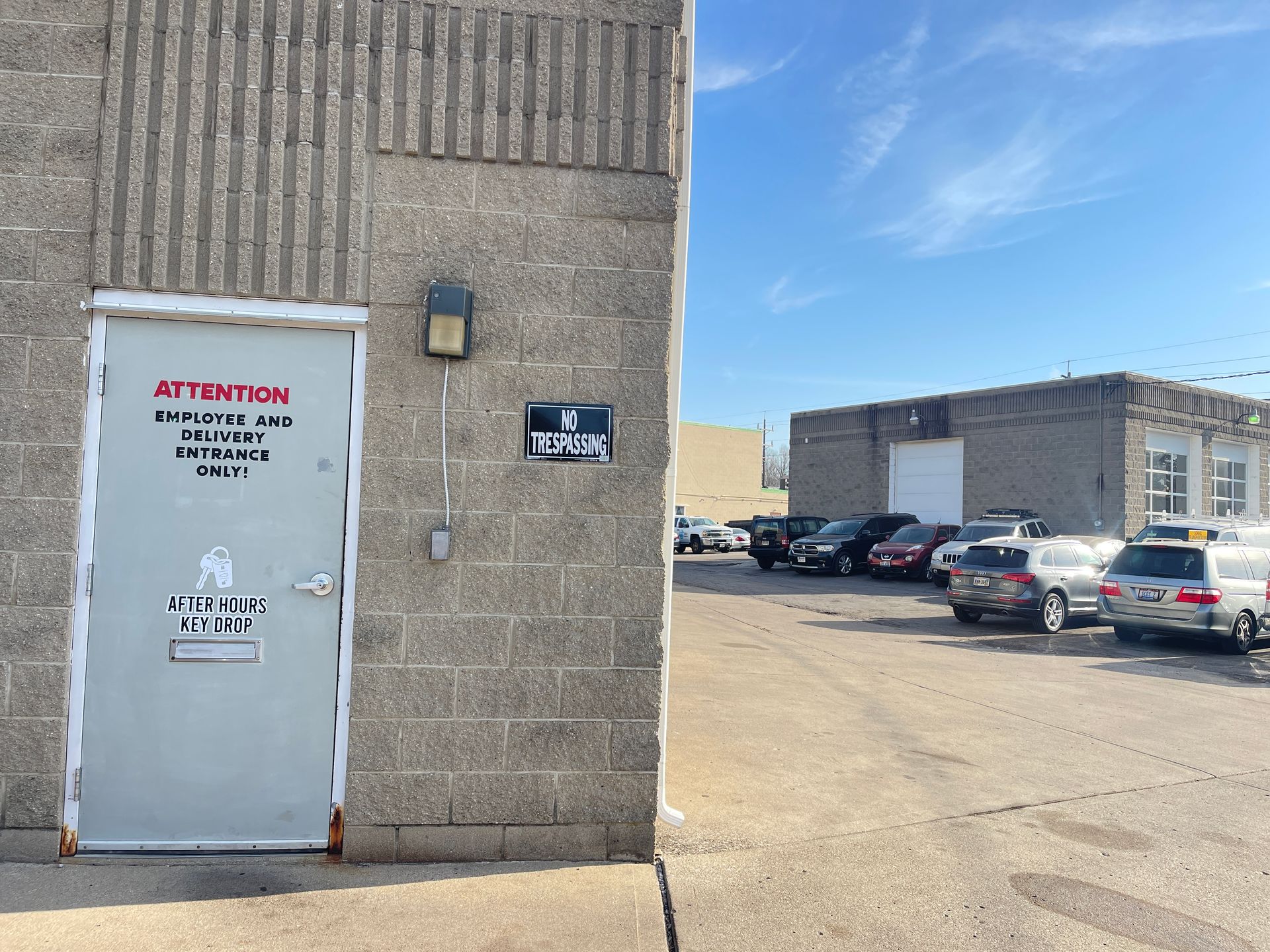 After Hours Key Drop Door | Cincinnati Transmission Specialists & Sharon Woods Auto Care