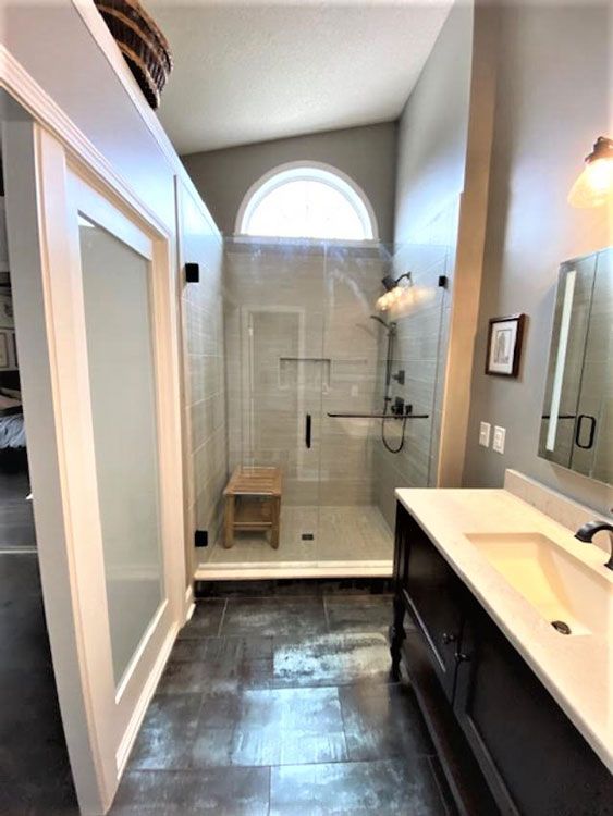 Modern Bathroom — Hendersonville, NC — Tripps Renovations LLC