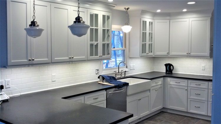 Kitchen with Pendant Lights — Hendersonville, NC — Tripps Renovations LLC