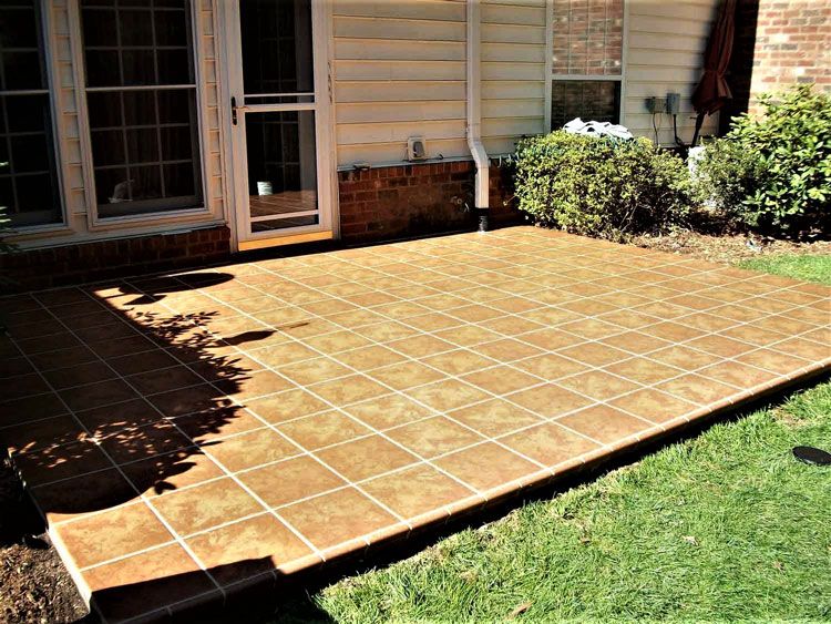 Outdoor Tiles — Hendersonville, NC — Tripps Renovations LLC