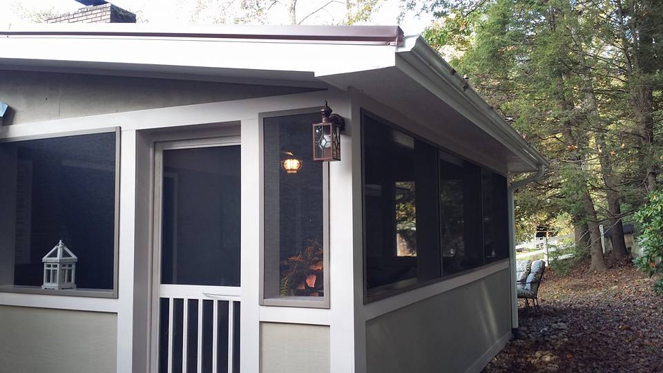 House with Black Screens — Hendersonville, NC — Tripps Renovations LLC