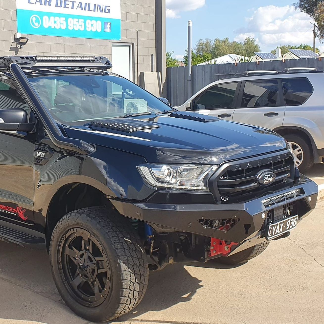 Black Ford Ranger — Car Detailing in Bendigo