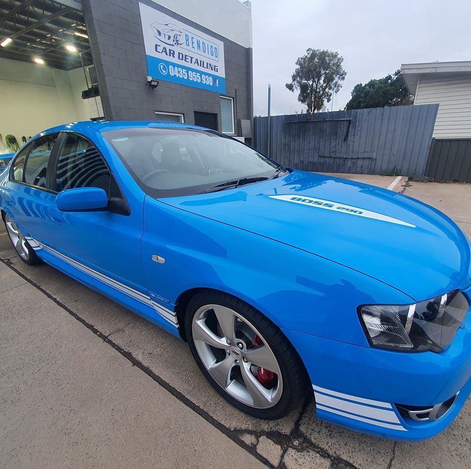 Blue Sports Car with Paint Protection — Car Detailing in Bendigo