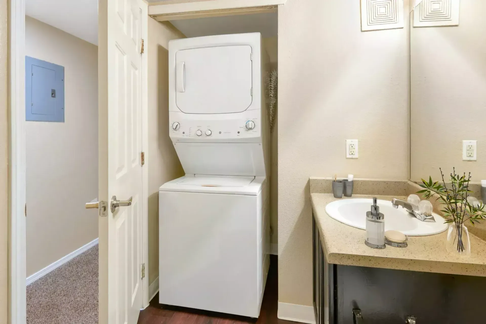Washer and dryer