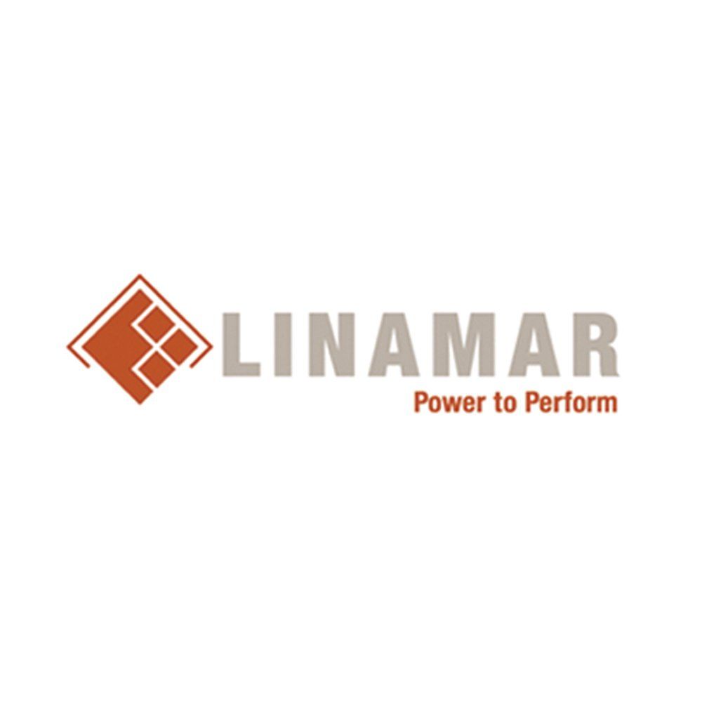 Un logotipo para una empresa llamada Linamar Power para realizar