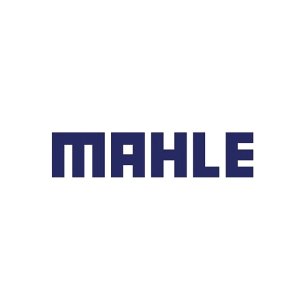 El logotipo de Mahle es azul y blanco sobre un fondo blanco.