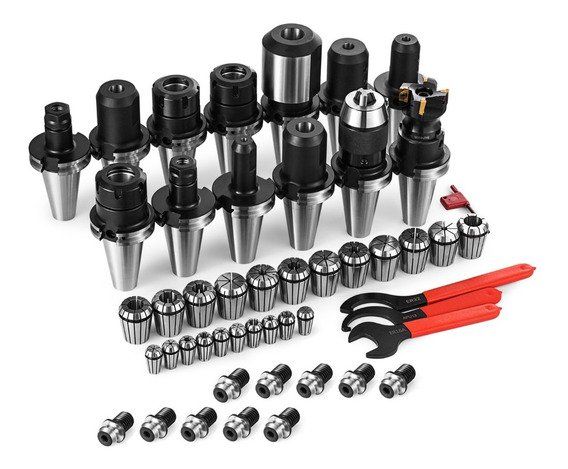 Hay muchos tipos diferentes de mandriles de pinza y una llave.