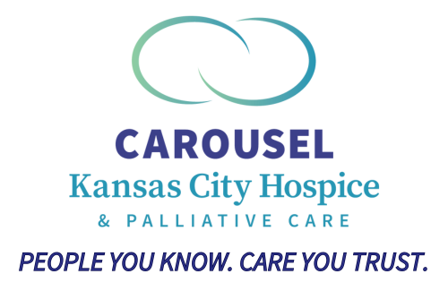 The logo for carousel kansas city hospice and palliative care