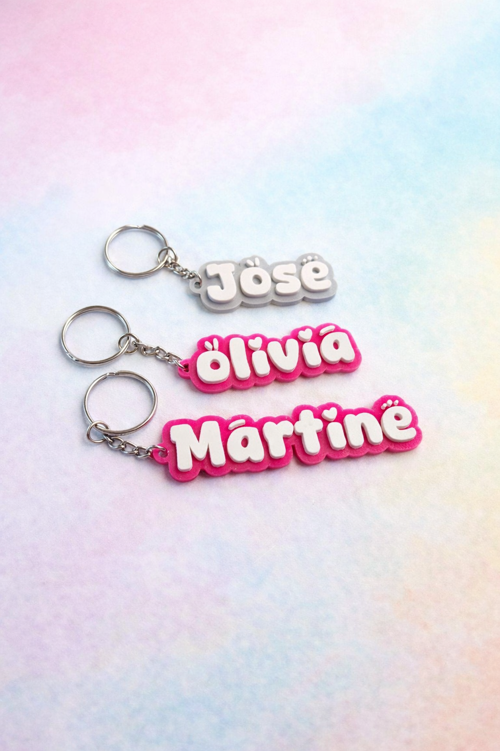 Een sleutelhangertje met de naam 