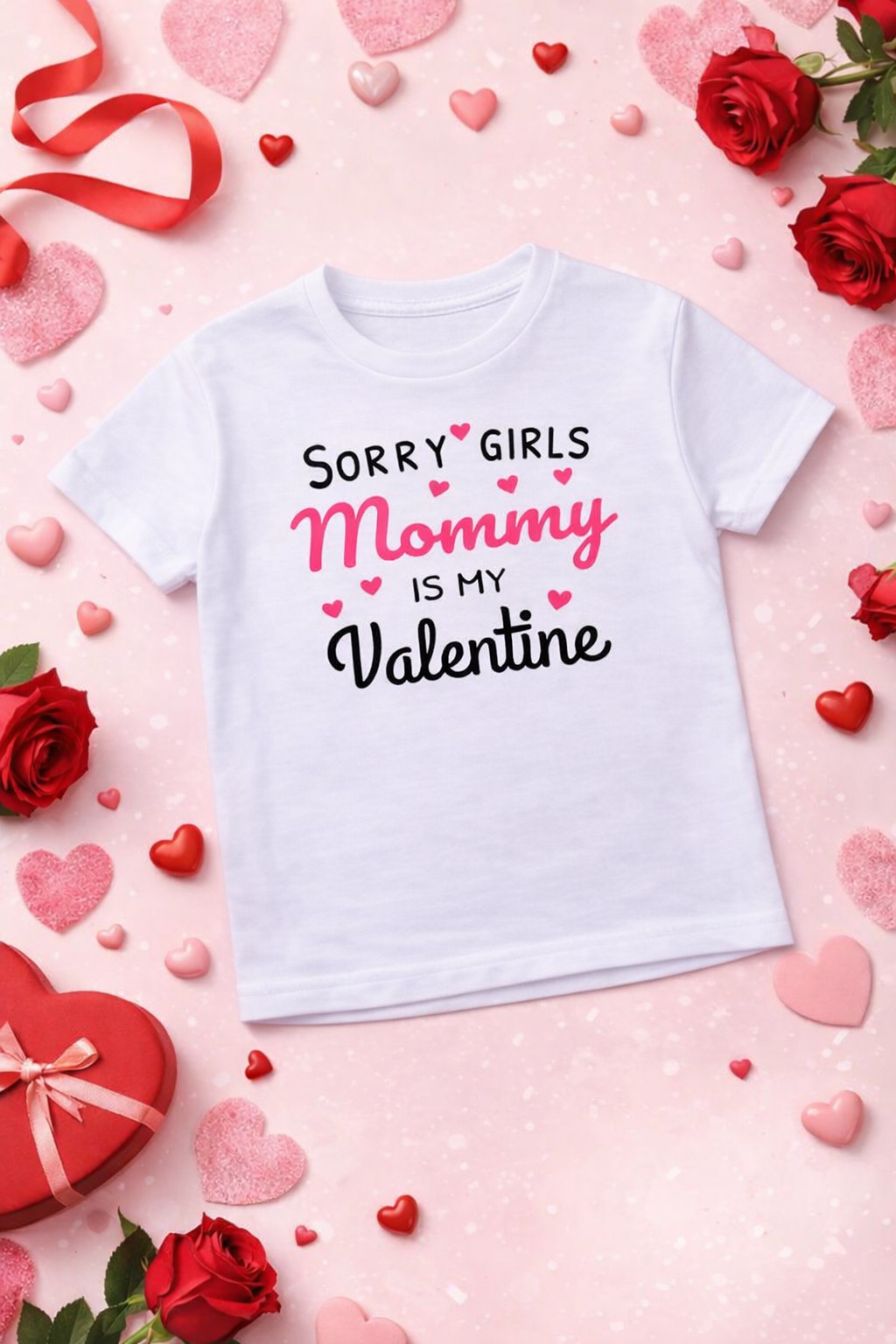 Valentijns t shirt – Sorry girls mommy is my valentine