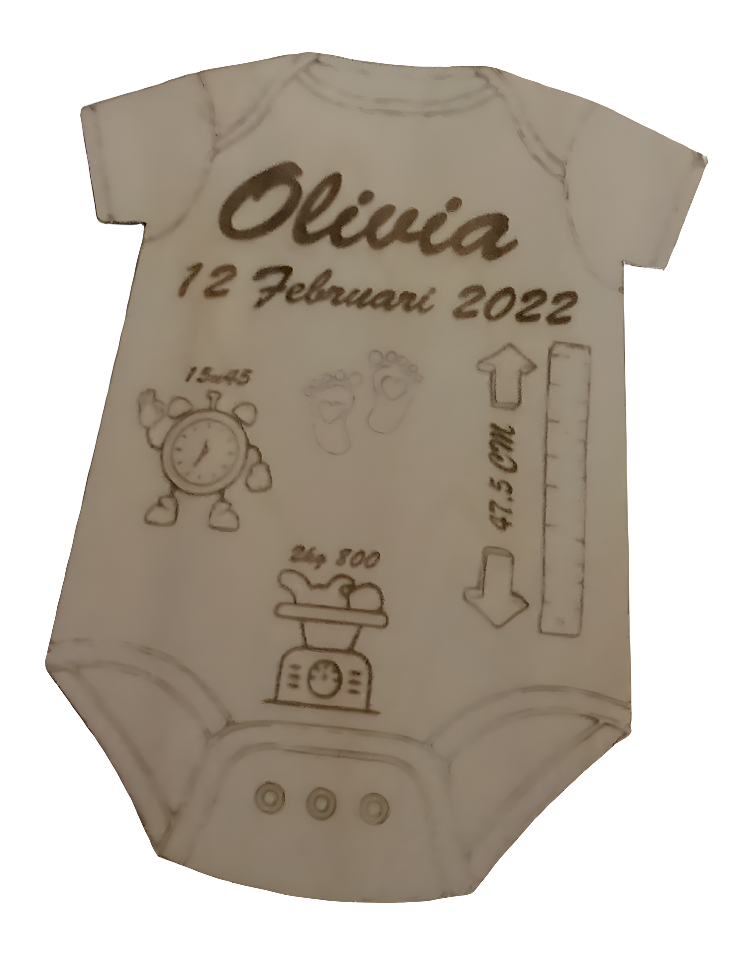 geboorte rompertje - gepersonaliseerd