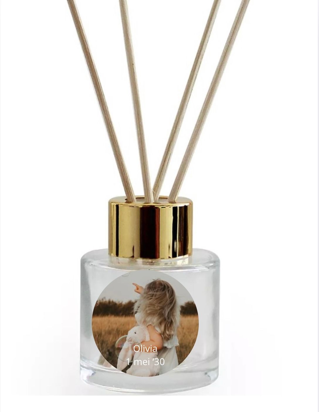 Gepersonaliseerde Geurstokjes – Bedankje Communie & Lentefeest