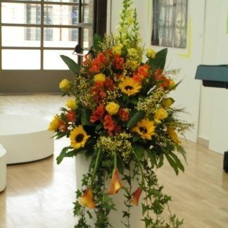 Alzatina con girasoli