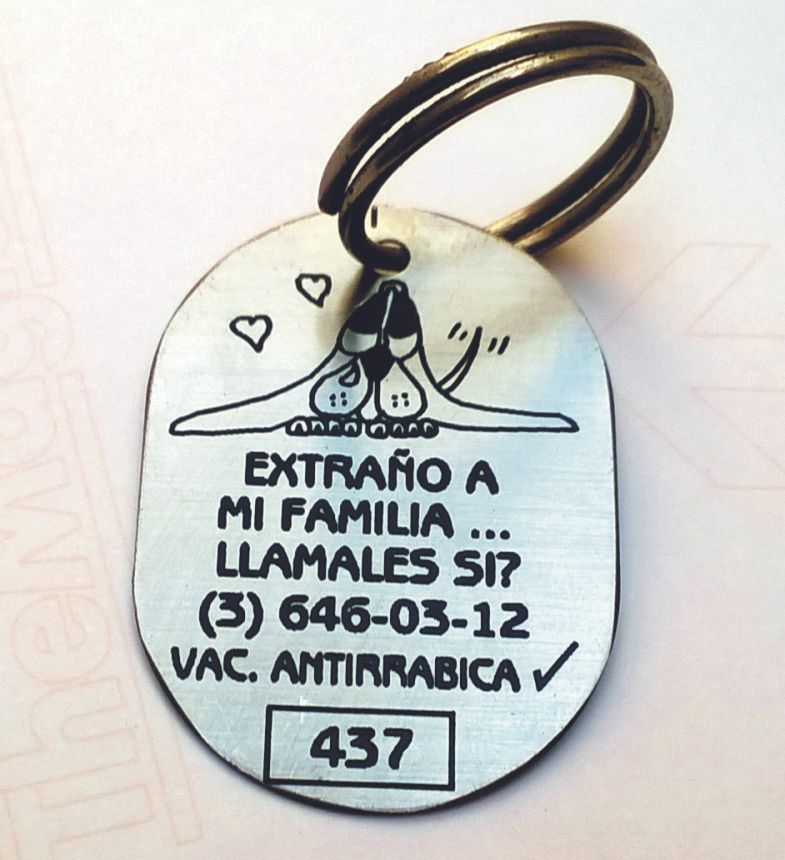Medalla acero inoxidable