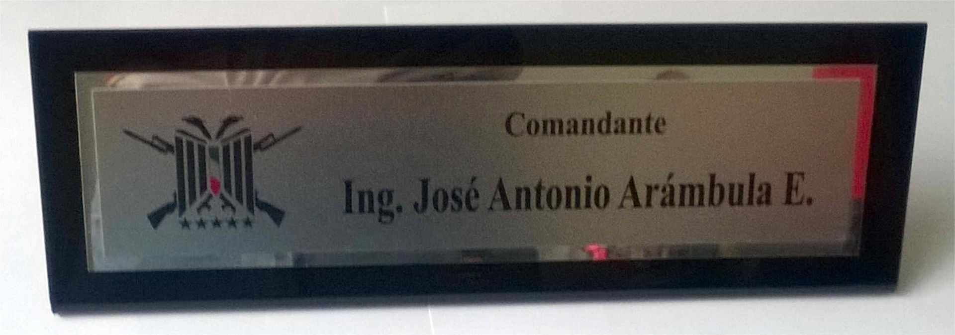Personalizador Base Acrilico doble Lamina Aluminio