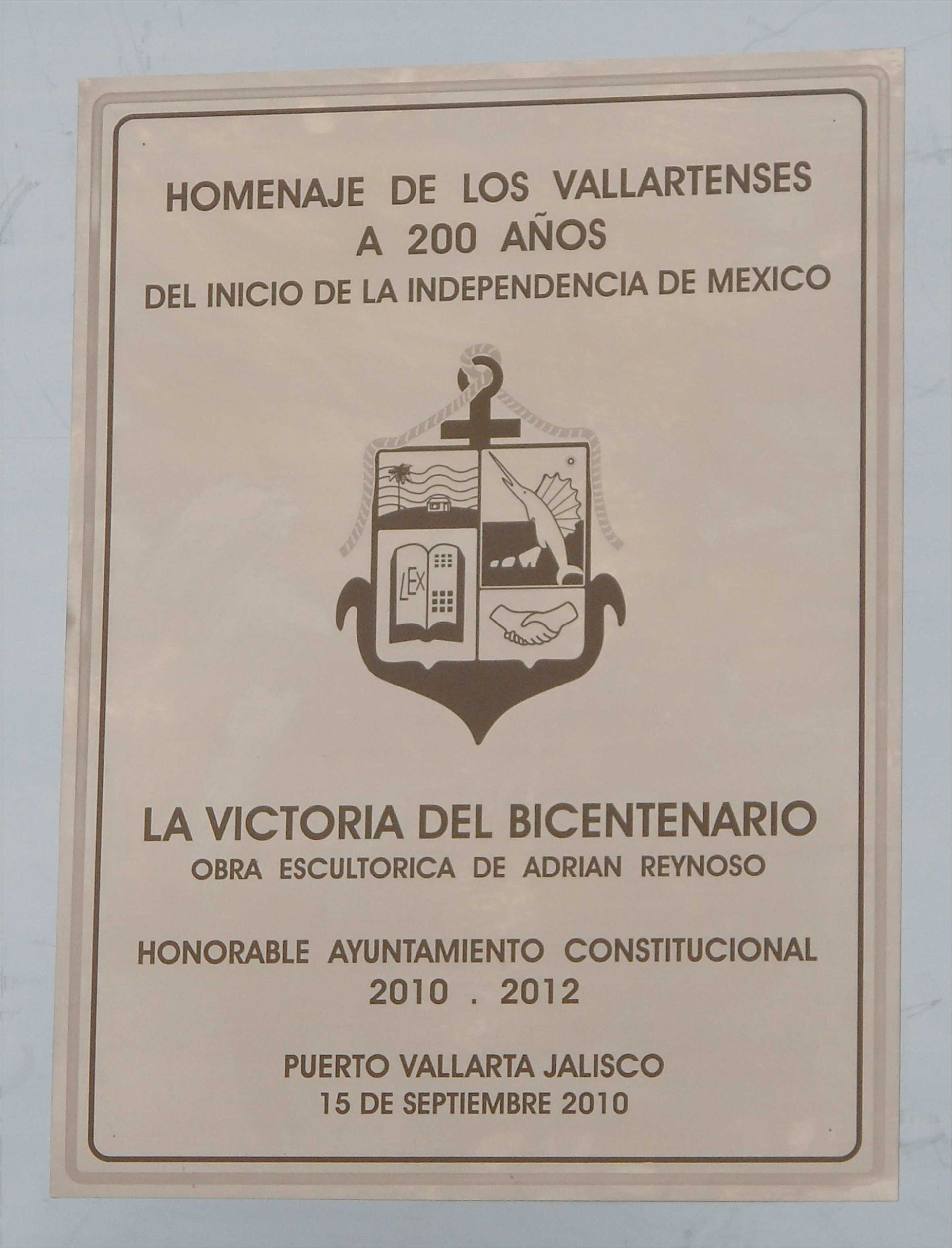 Placa Acero Inoxidable fotograbada Bicentenerio