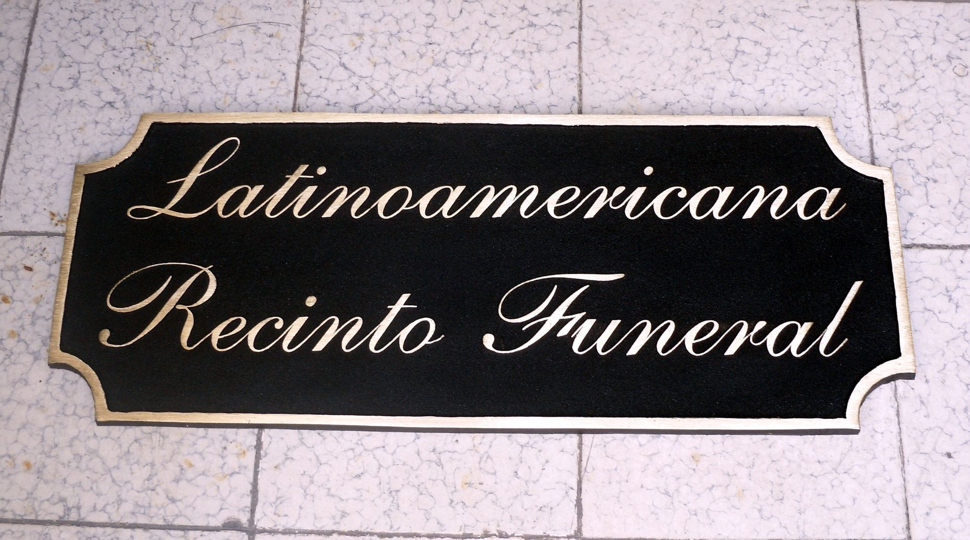 Placa de Bronce Fundida