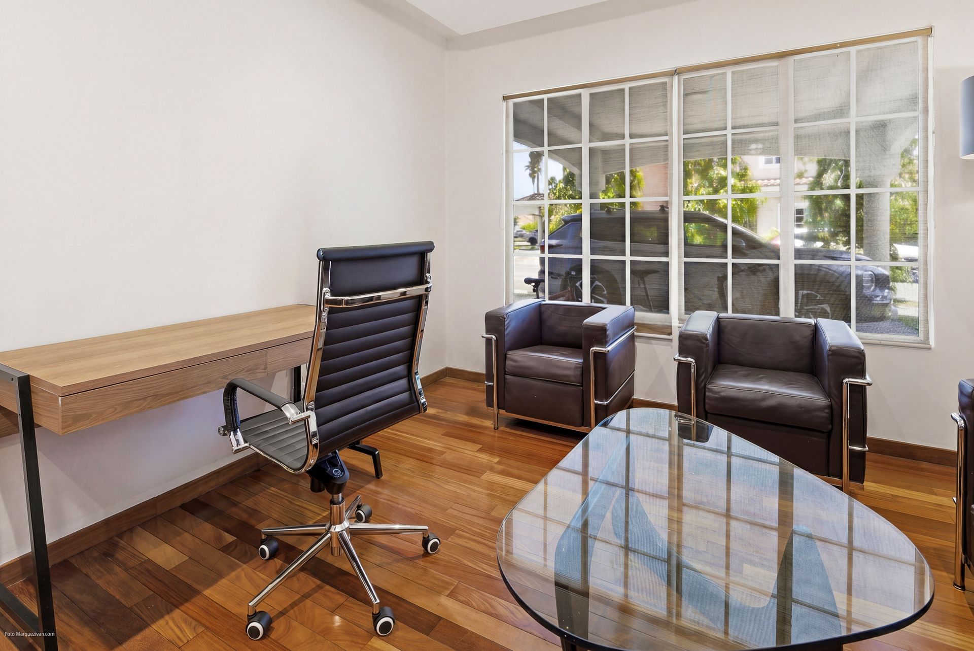 Costa del Este living room after digital declutter, final delivery for luxury real estate listing in Panama.