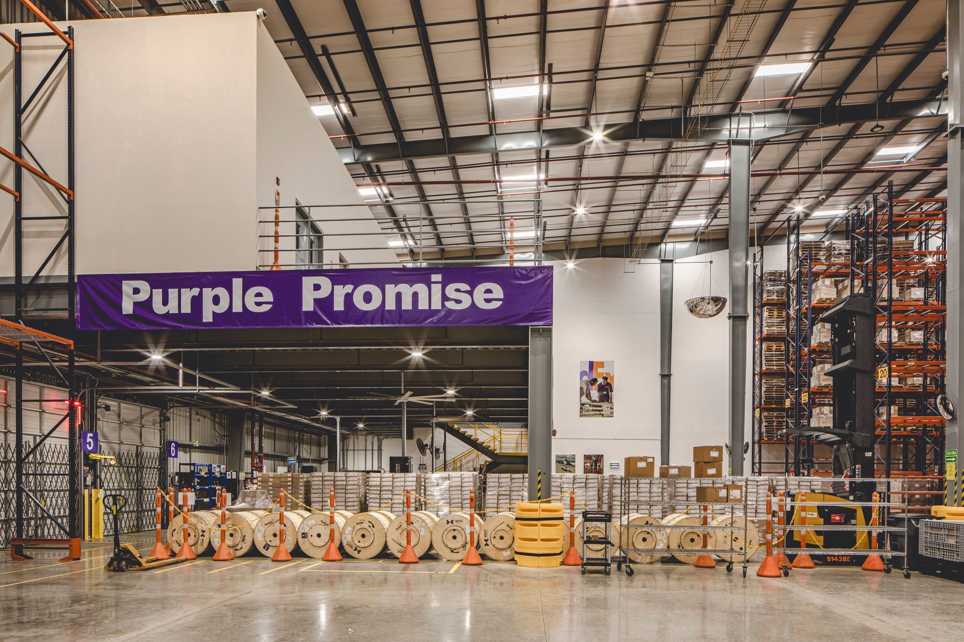 Warehouse interior with