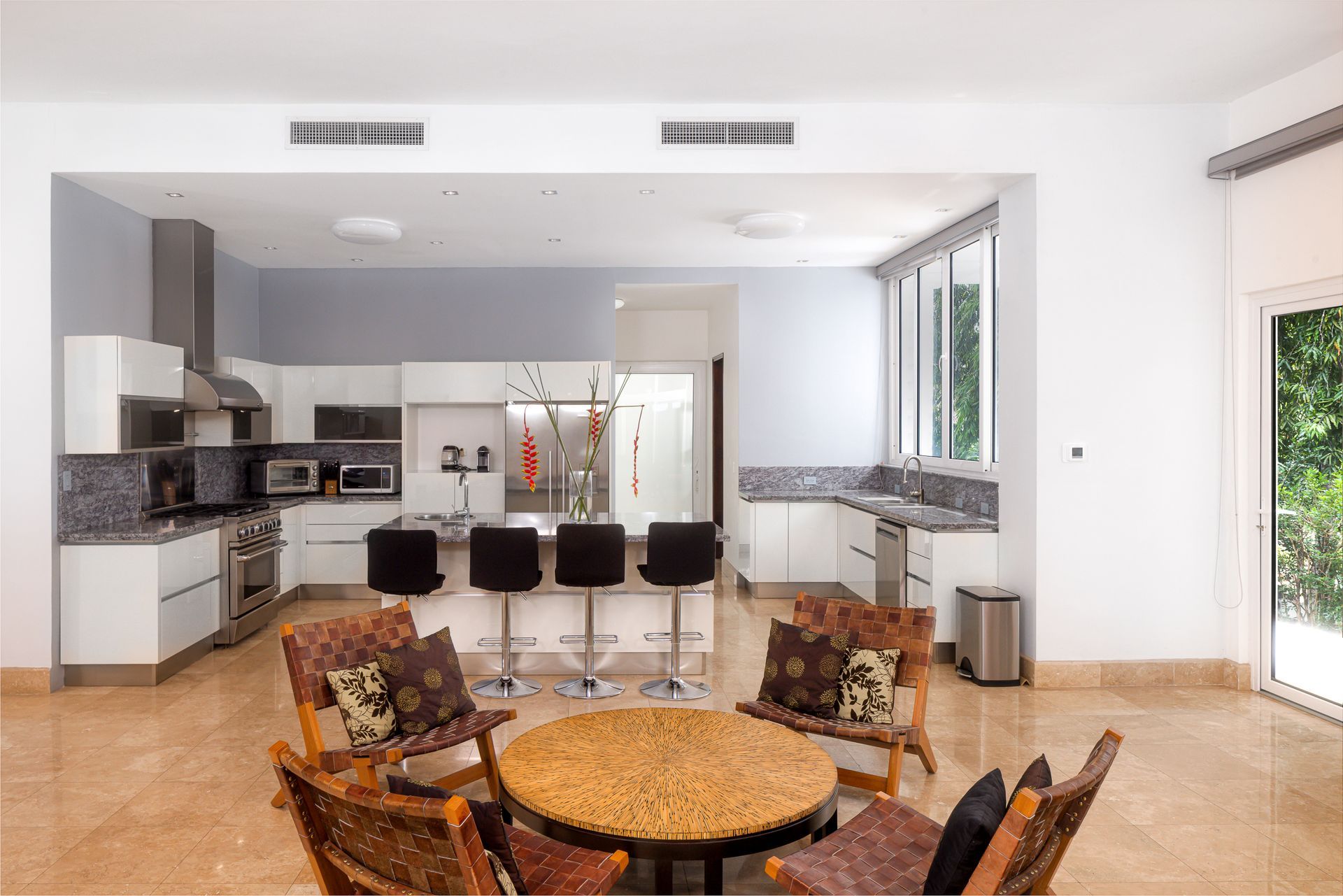 Modern luxury kitchen photography for real estate sale in Panama.