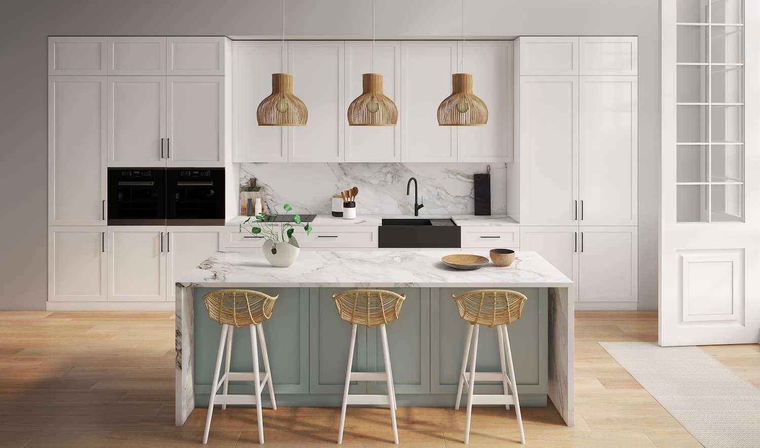 White Warm Minimalist Kitchen — Coffs Coast Designer Bathrooms in Toormina, NSW