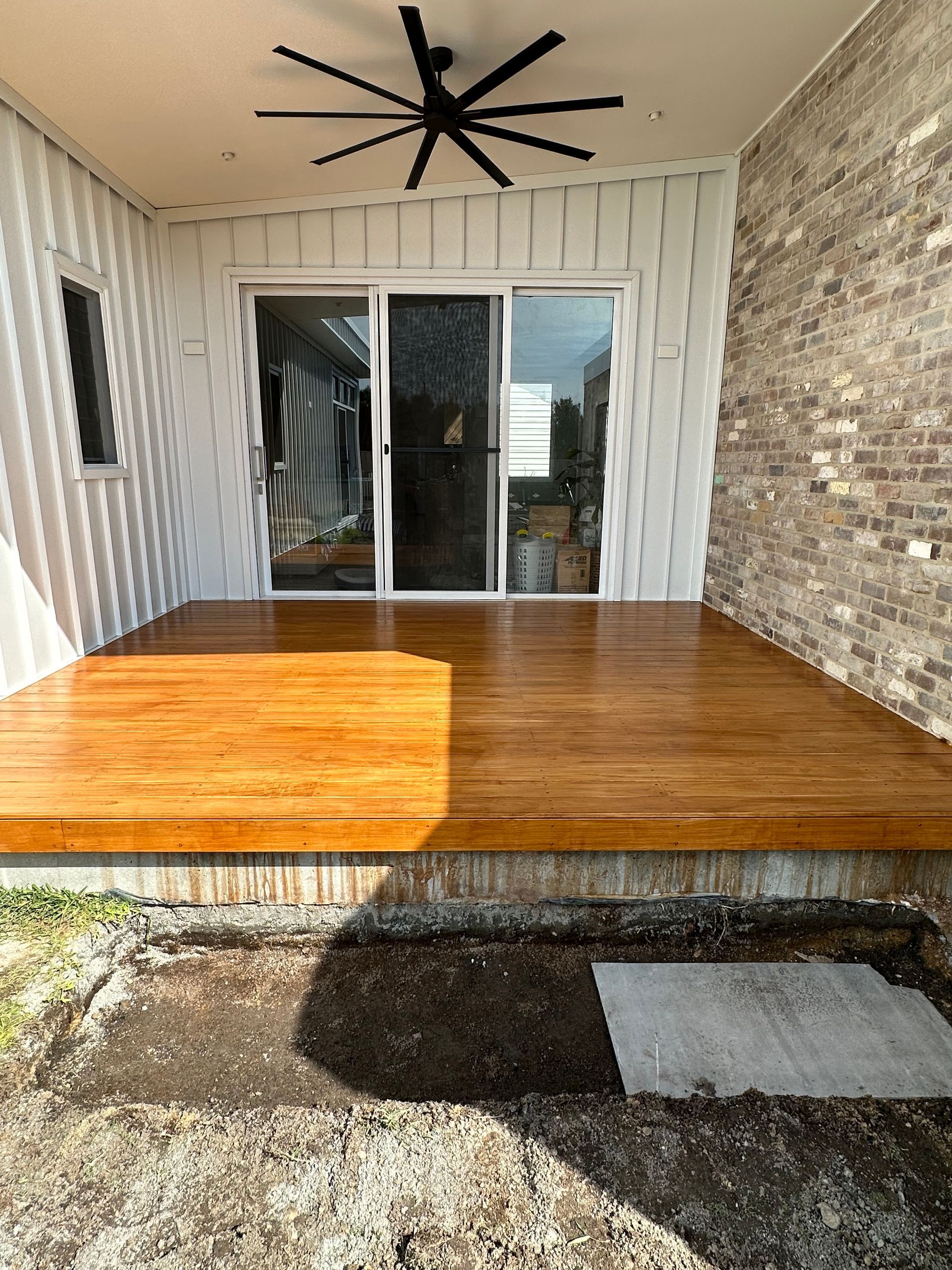 A House Is Being Built with A Concrete Foundation and A Wooden Frame — Highline Carpentry in Kahibah, NSW