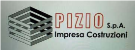 Logo di PIZIO SpA raffigurante una forma di diamante sovrapposto e la scritta