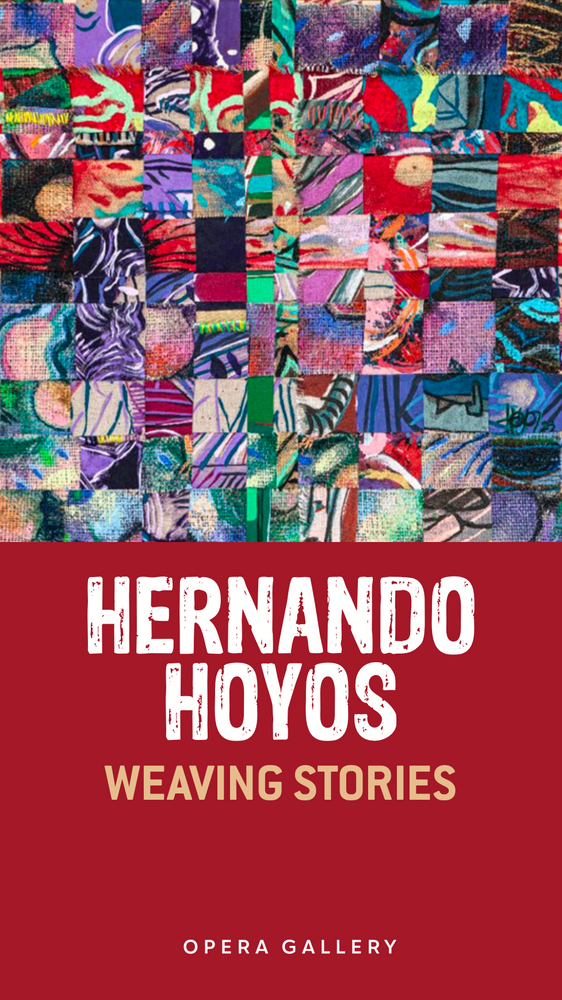 The cover of a book by hernando hoyos is a collage of paintings.