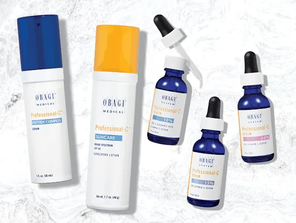 How does the Obagi Vitamin C skin care collection works