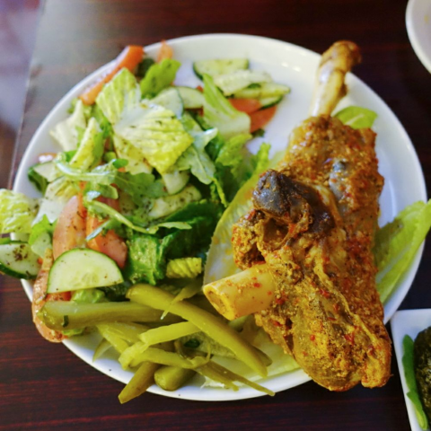Lamb With Salad - Mediterranean Food in Baltimore, MD