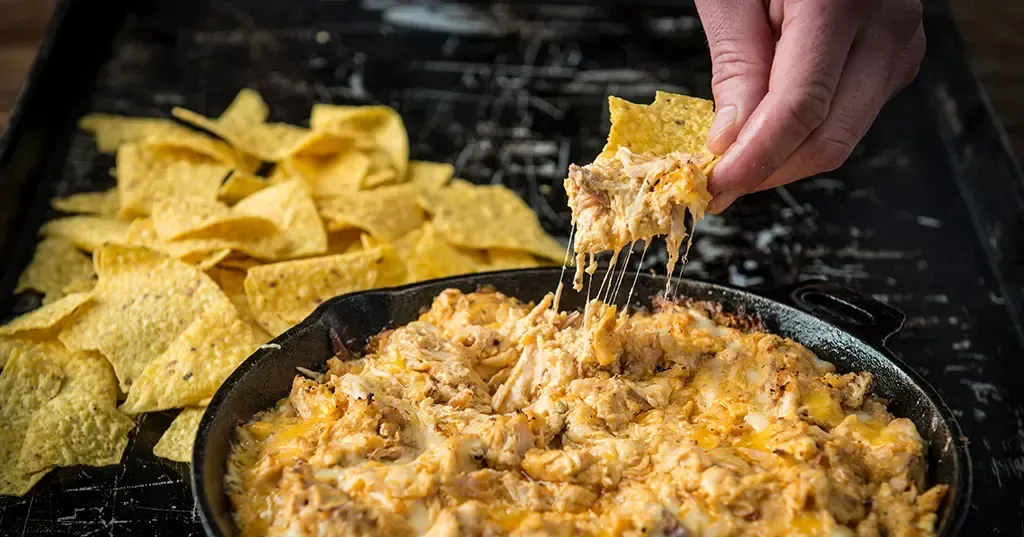 TRAEGER BAKED BUFFALO CHICKEN DIP