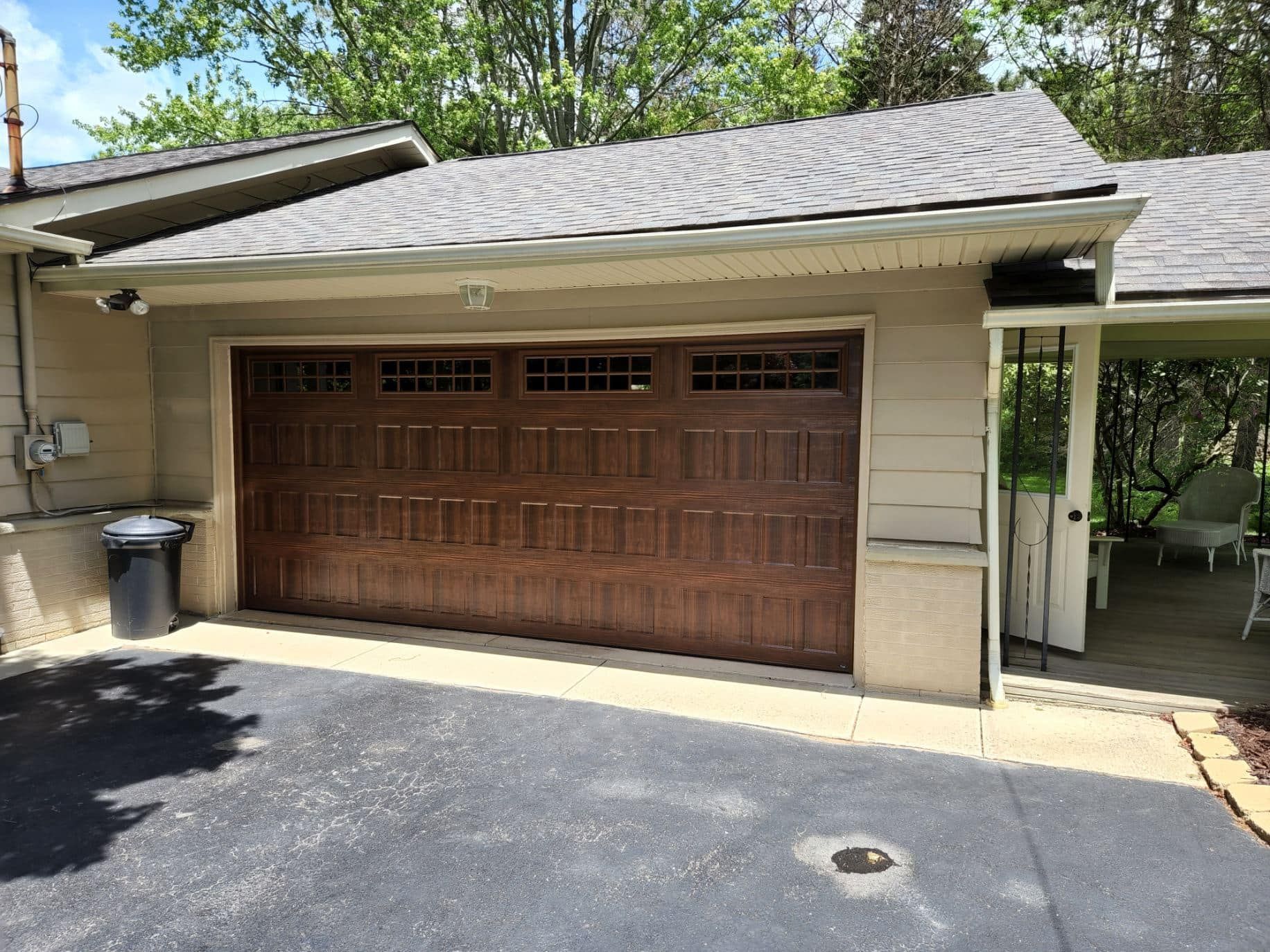 garage door installation after
