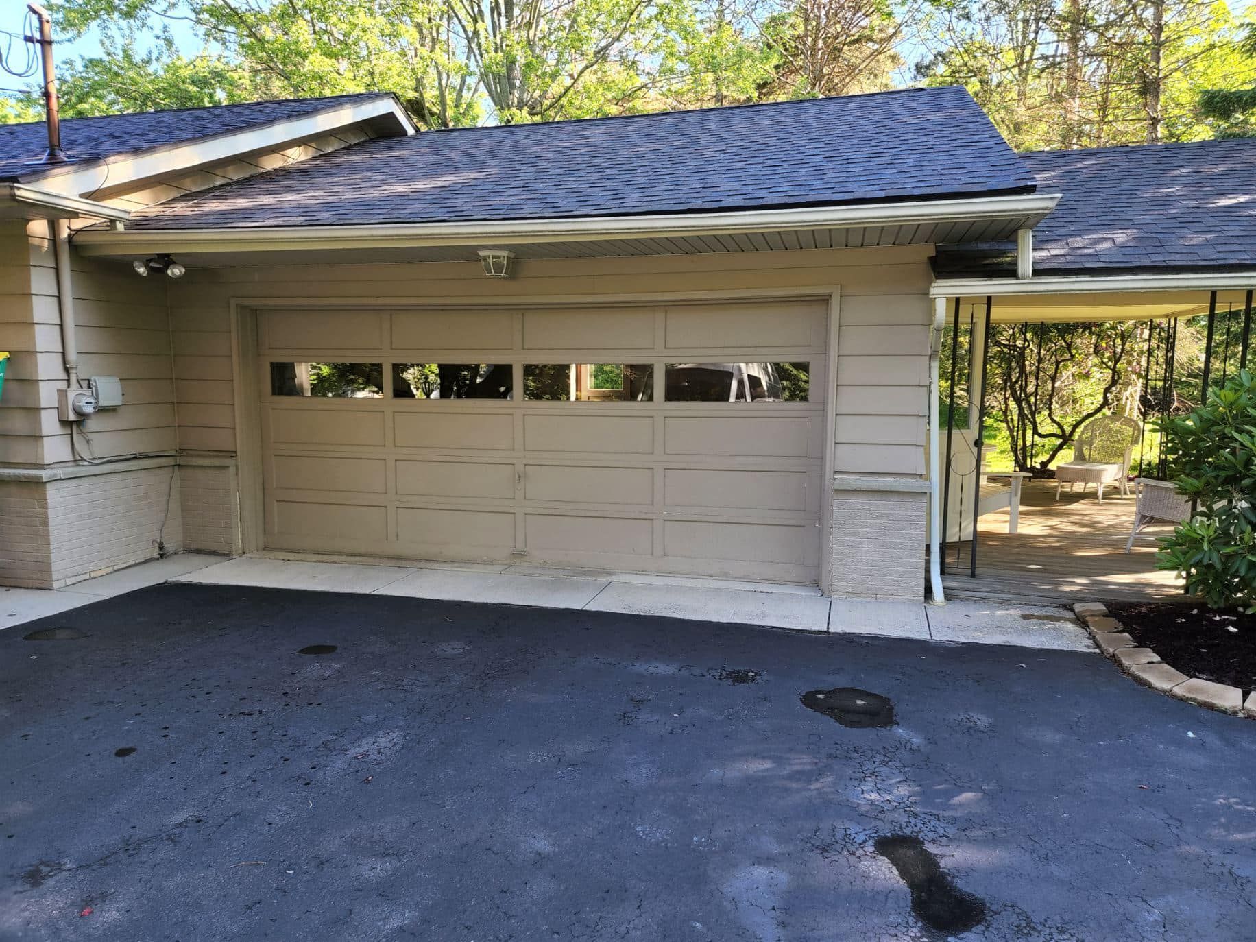 garage door installation before