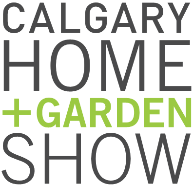 the logo for the calgary home and garden show .