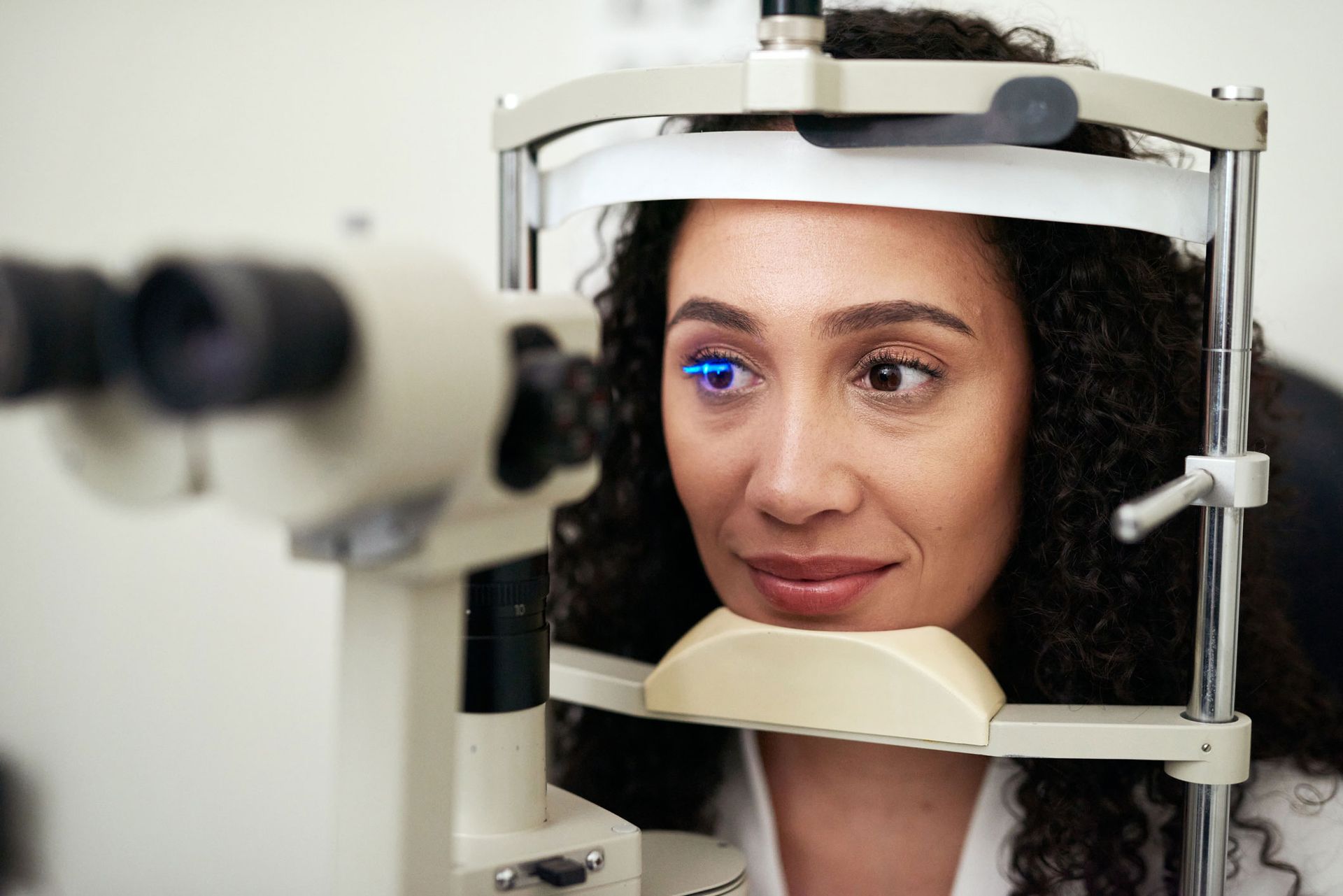 Woman At The Optometrist — Lewiston, ID — Klemp Optometry