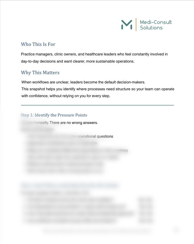 Workflow Clarity Snapshot