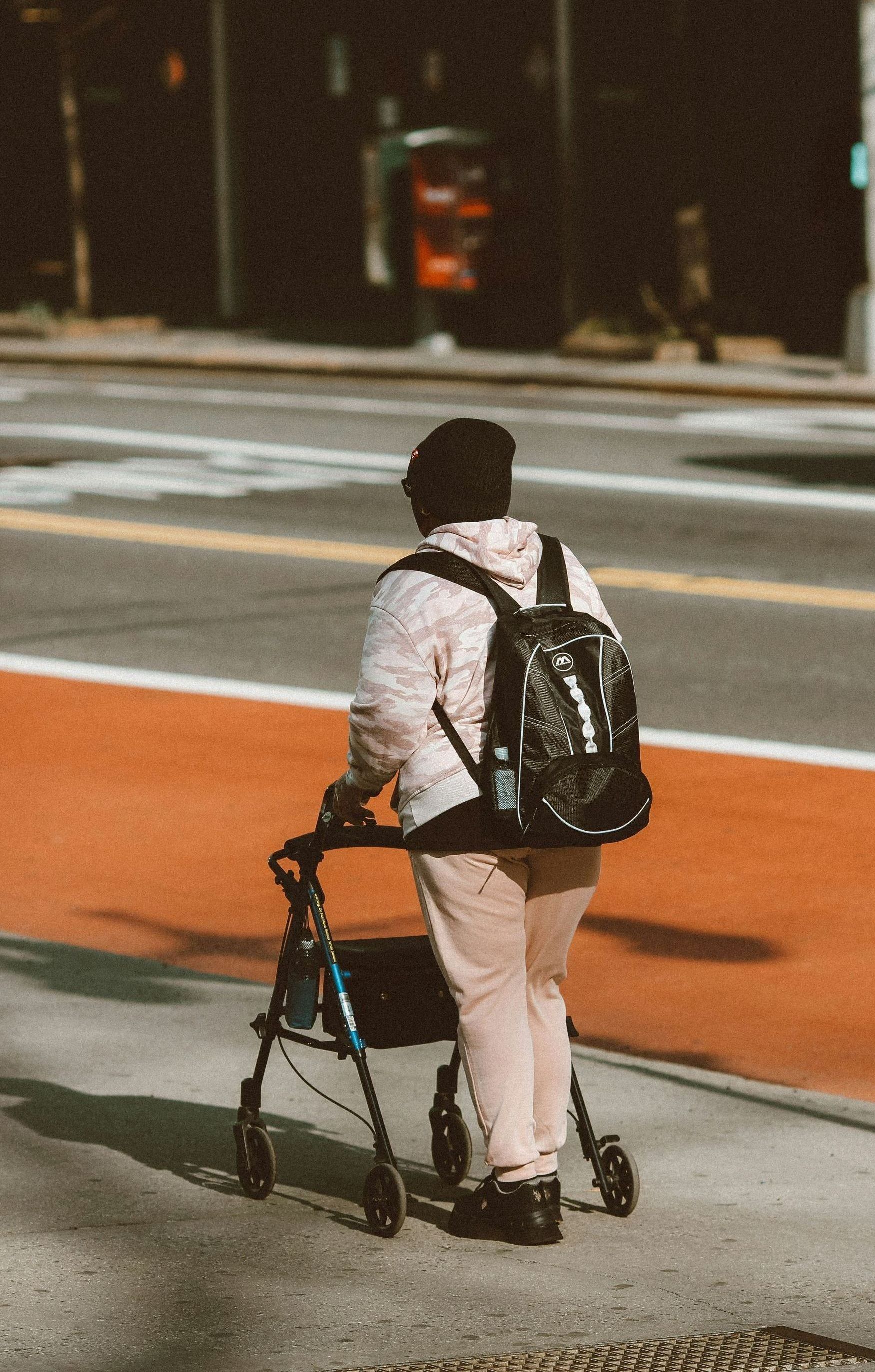 woman with walker