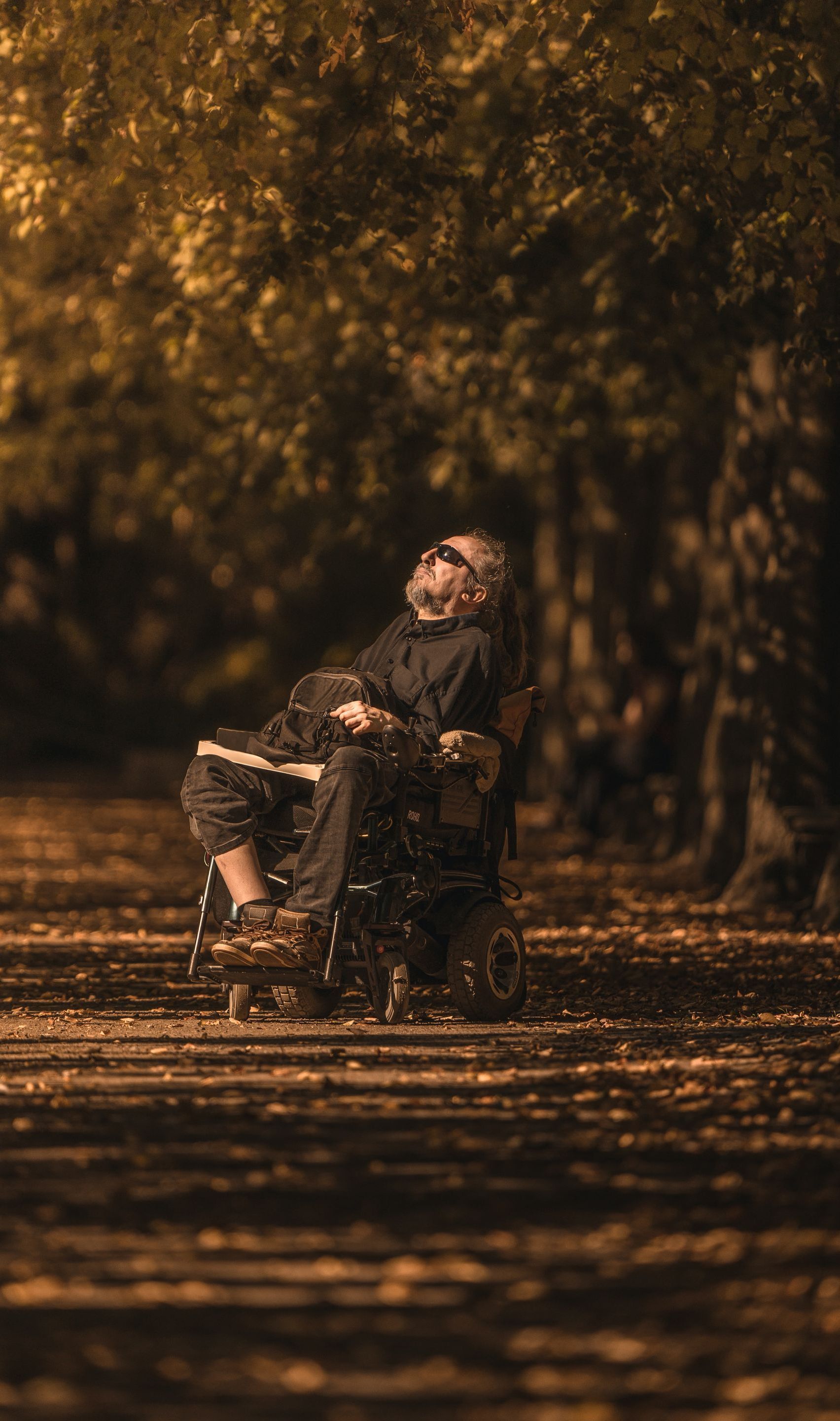 man in wheelchair