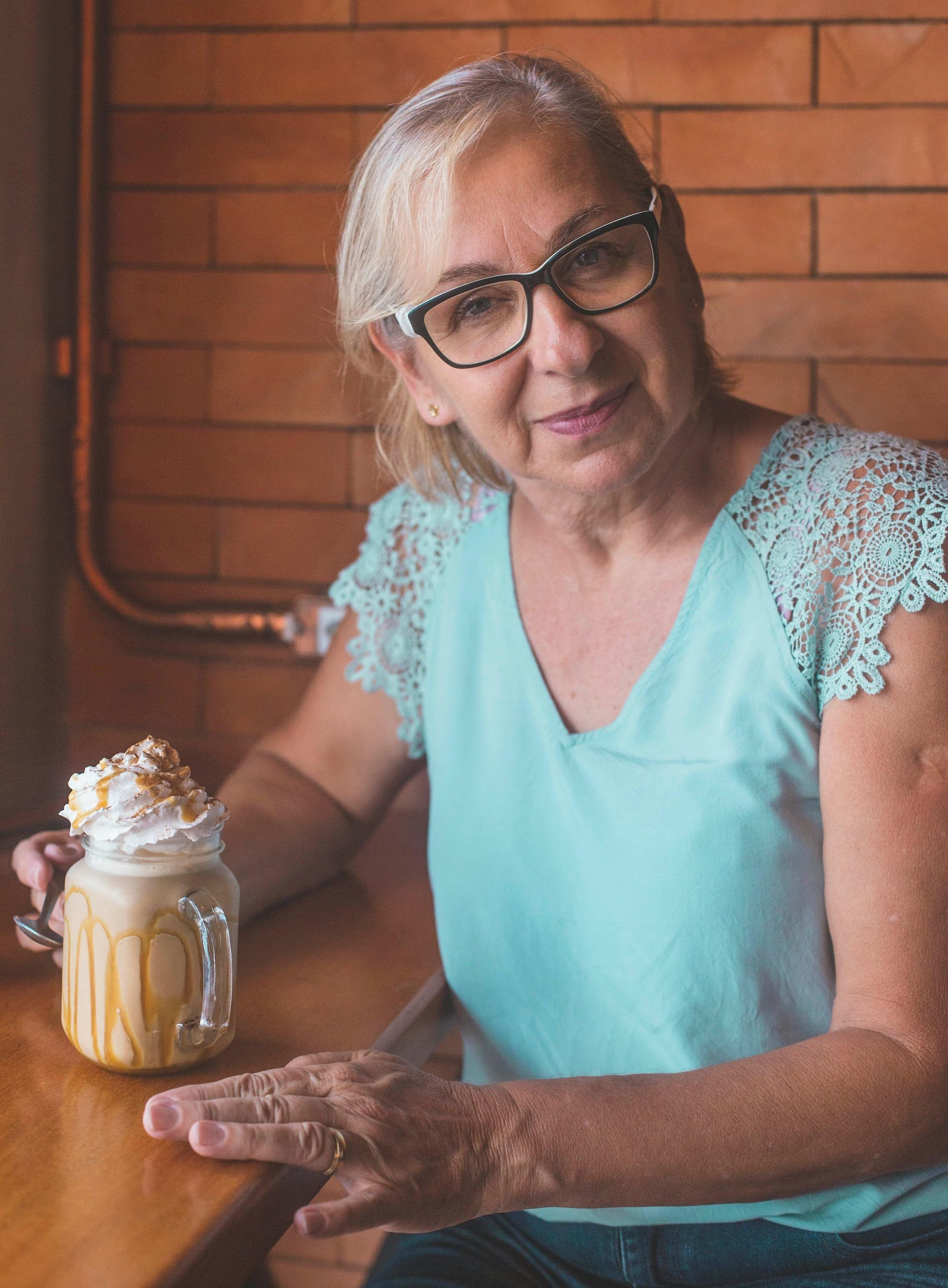 woman with coffee