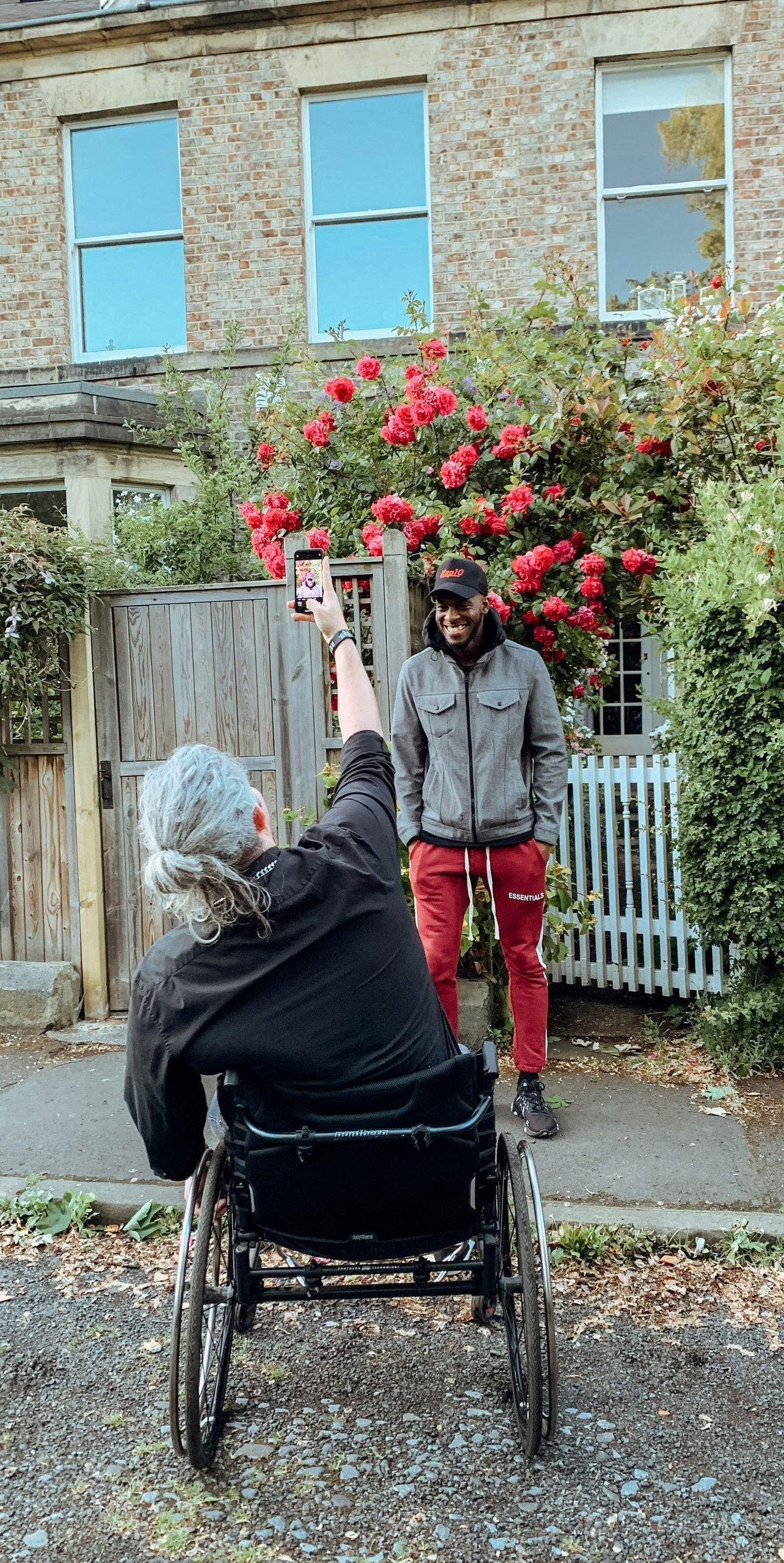 man in a wheelchair