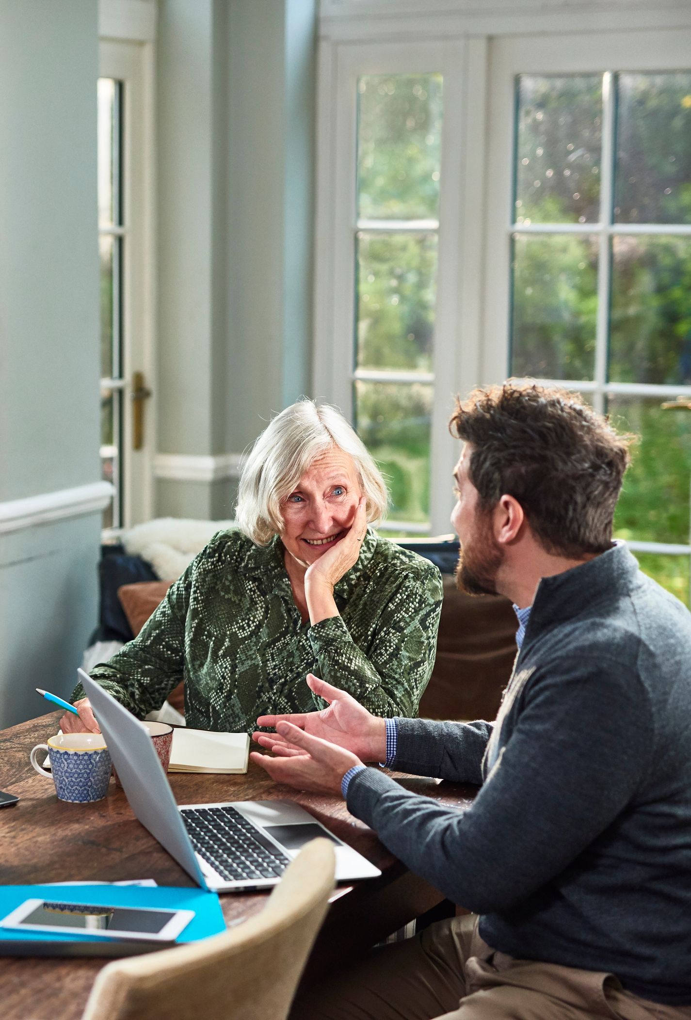 Talk with Elderly Client — Hudson, FL — Florian Insurance, Inc.