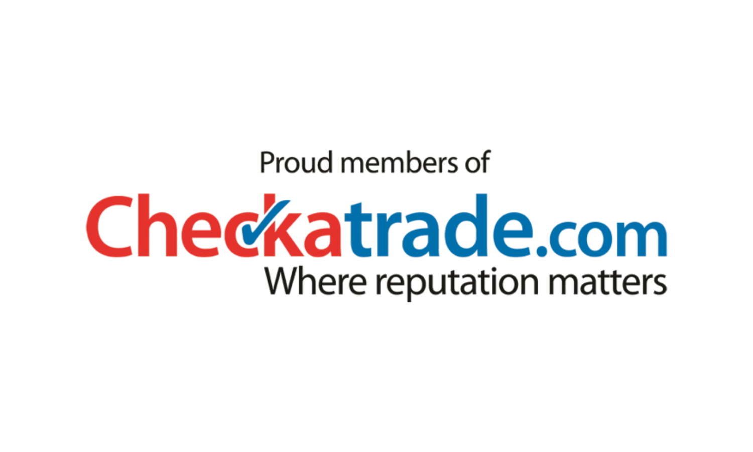 Checkatrade logo: Text reading 
