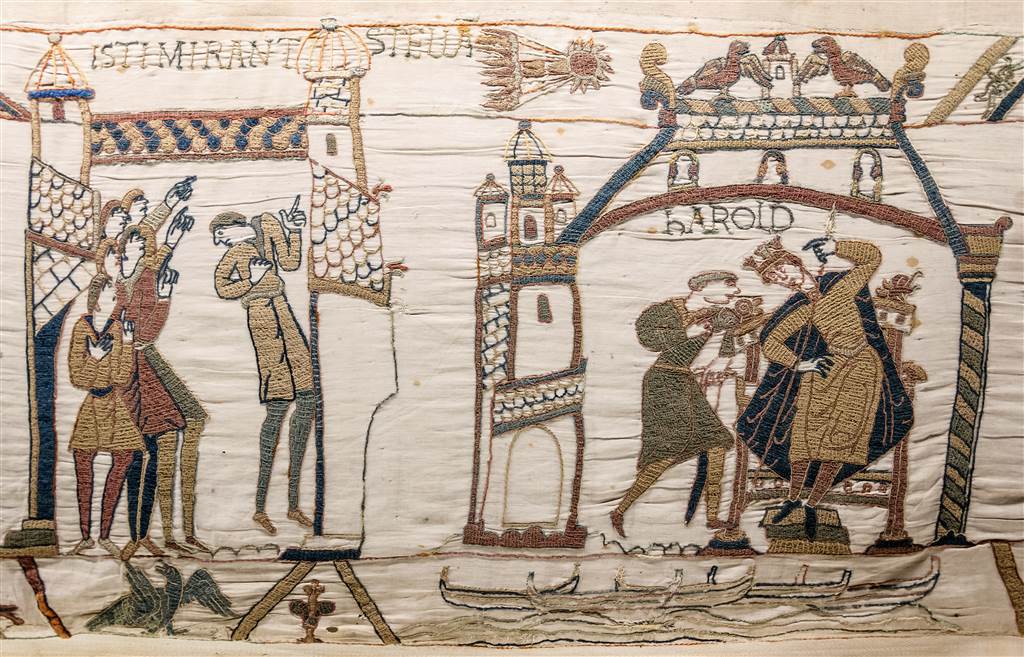 Bayeux Tapestry with Halley's Comet