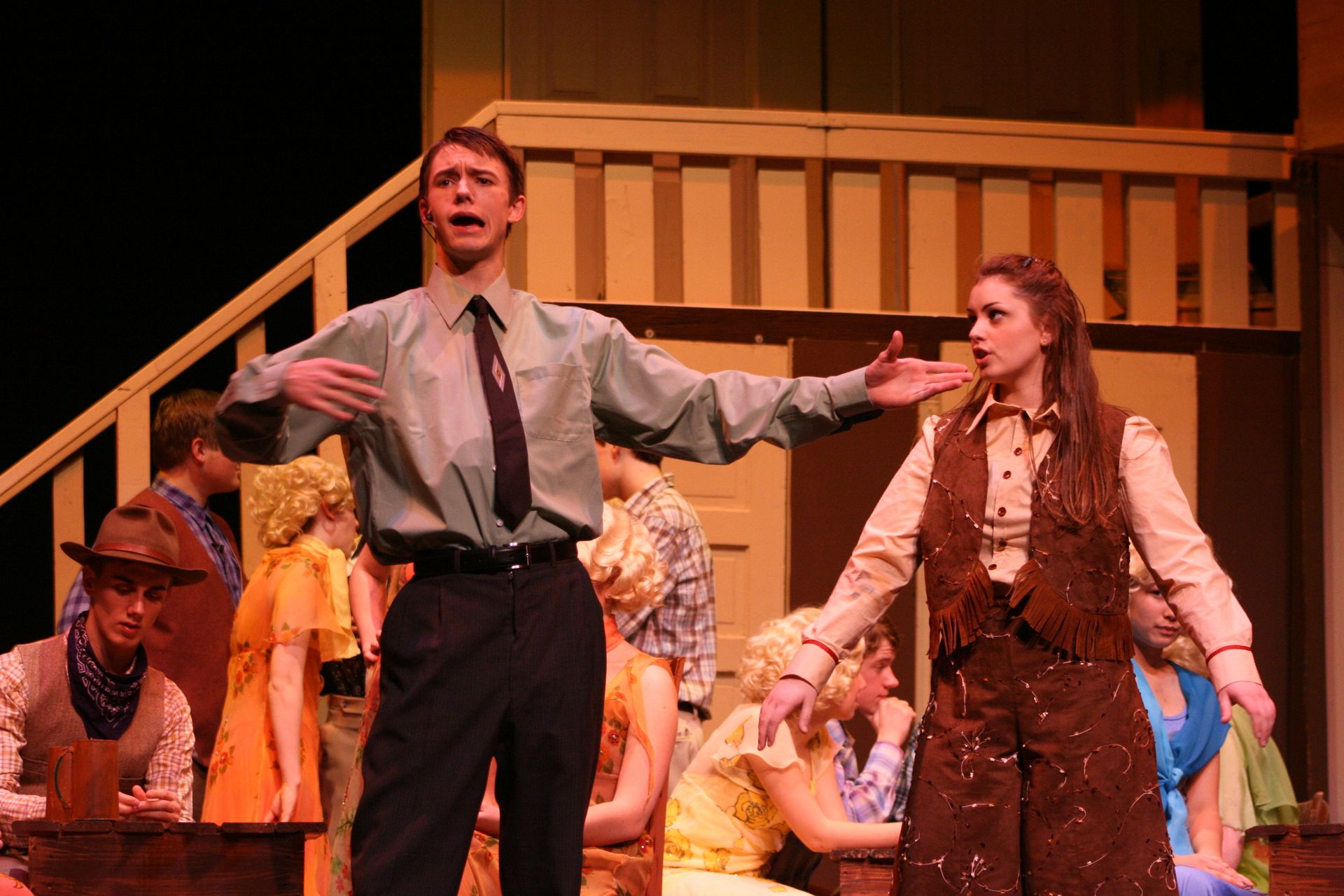 Actor singing - Westview High School Theatre