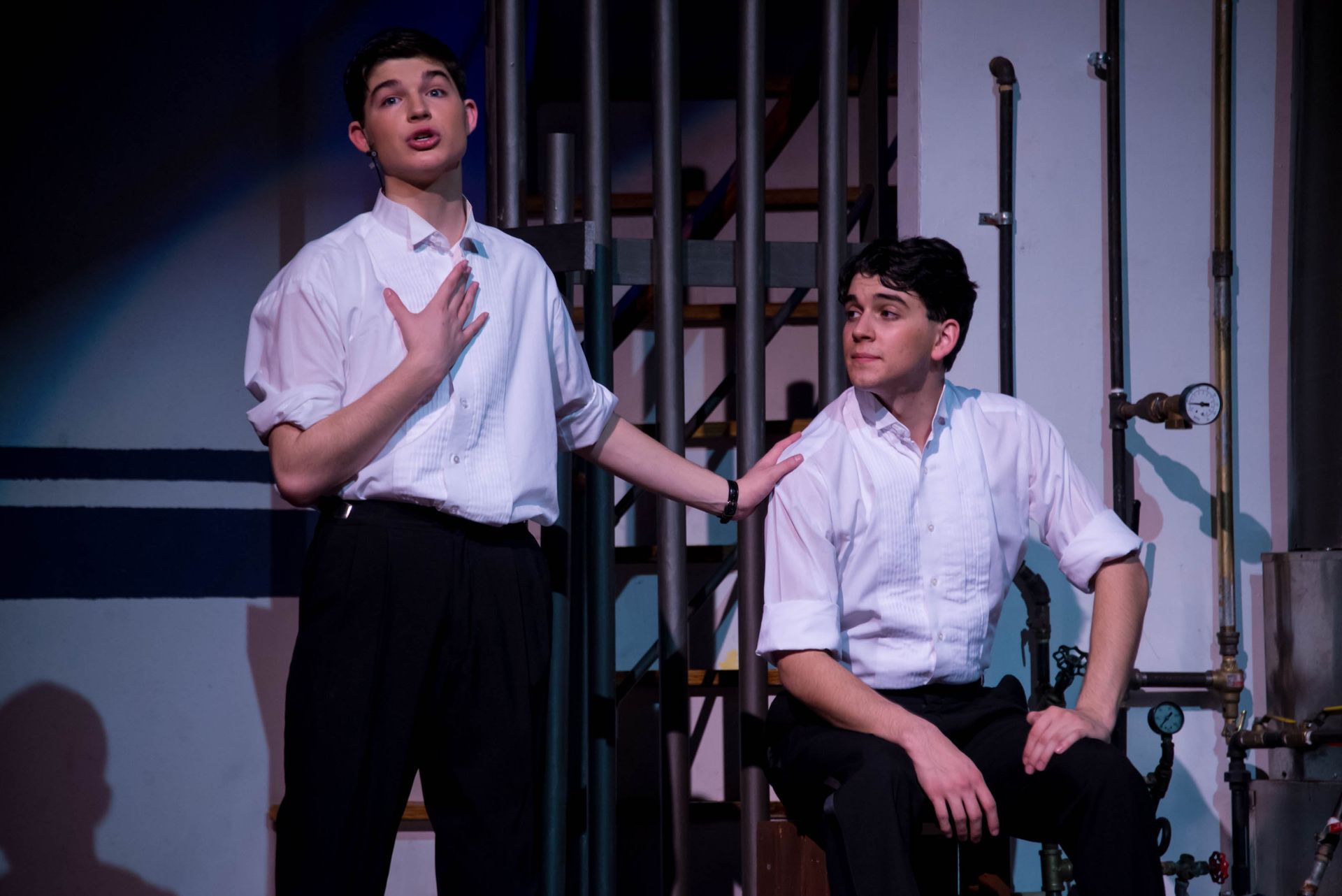 Two men singing - Westview High School Theatre