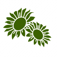 Holiday flower arrangement icon