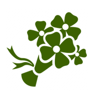Weddings flower arrangement icon