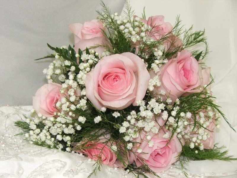 Pink Flowers and Roses Bouquet