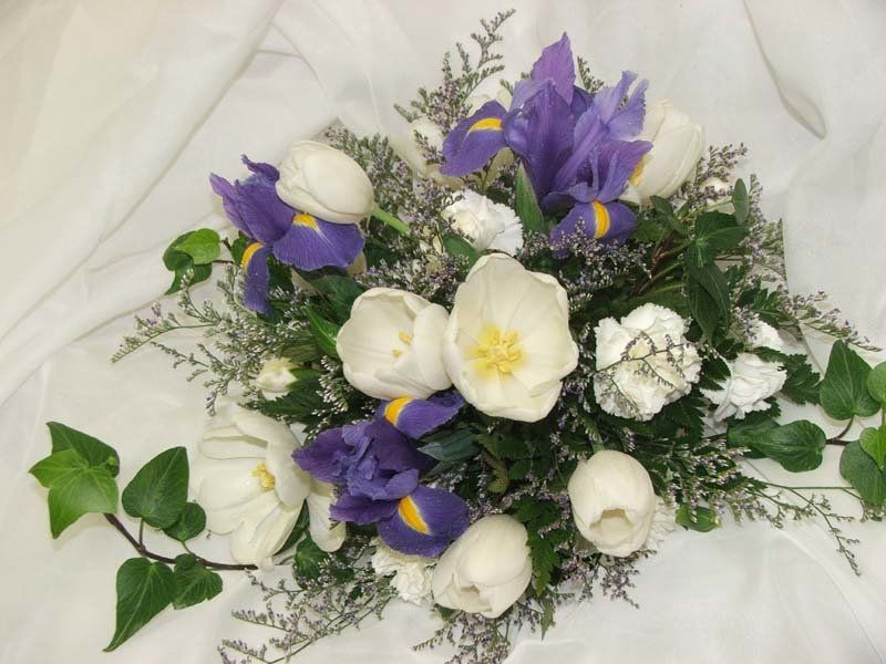 attractively arranged flowers