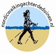 Logo Nordic walking achter de duinen